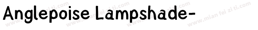 Anglepoise Lampshade字体转换